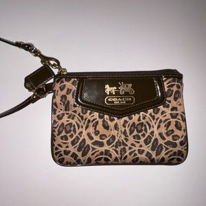 Coach Cheetah Wristlet